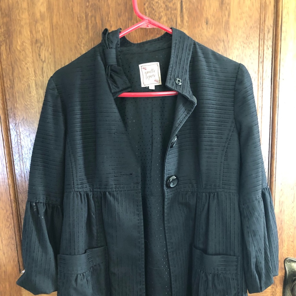 Nanette Lepore puff sleeve jacket size 4